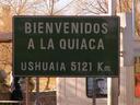 At the Argentine border crossing with Bolivia a sign tells us that ArgentinaÂ´s southernmost city is still 5121km away!  We have a long, long way to go in this long country to get to Patagonia and Tierra del Fuego!